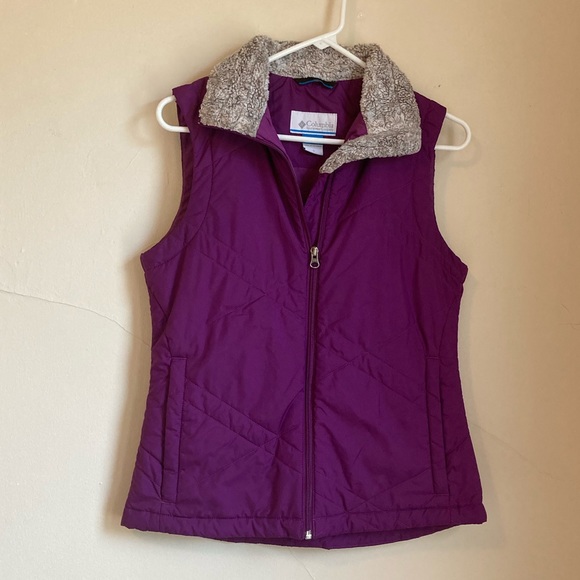 Columbia Women’s Purple Full Zip Vest Small - Picture 7 of 7